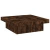 vidaXL sofabord 90x90x28 cm konstrueret tr&aelig; r&oslash;get egetr&aelig;sfarve