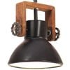 vidaXL industriel h&aelig;ngelampe 25 W rund 19 cm E27 mat sort