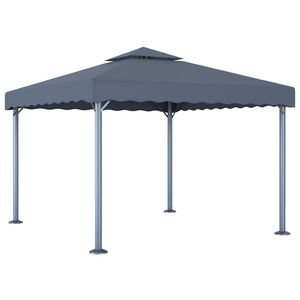 vidaXL pavillon 300x300 cm aluminium antracitgr&aring;