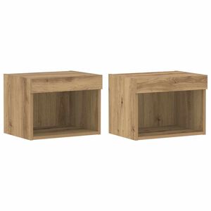vidaXL TV-møbelsæt Vægmonteret 2 pcs Artisan Egetræ 40 x 30 x 30 cm