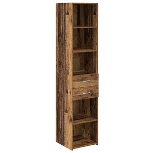 vidaXL Highboard Gammelt tr&aelig; 40 x 42,5 x 185 cm Konstrueret tr&aelig;