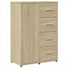 vidaXL skab 60x31x84 cm konstrueret tr&aelig; r&oslash;get egetr&aelig;sfarve