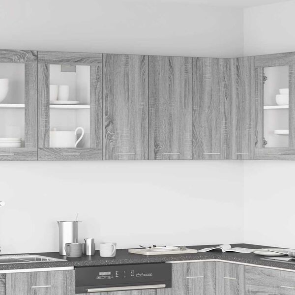 vidaXL hængeskab "Lyon" grå Sonoma 60x31x60 cm konstrueret træ