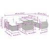 vidaXL sofas&aelig;t til haven 9 dele med hynder polyrattan beige