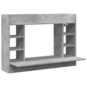 vidaXL v&aelig;gh&aelig;ngt skrivebord 105x48x75 cm konstrueret tr&aelig; betongr&aring;