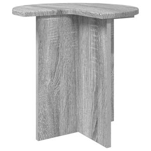 vidaXL Sidebord Gr&aring; sonoma-eg &Oslash; 39 x 38 cm Konstrueret tr&aelig;