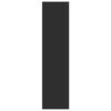 vidaXL klædeskab 100x50x200 cm konstrueret træ sort