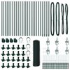 vidaXL Hegnsp&aelig;l Gr&oslash;n 50 x 0,8 m (13 mm mesh) St&aring;l og PVC