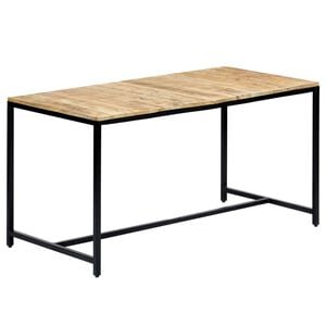vidaXL spisebord 140x70x75 cm massivt ru mangotr&aelig;