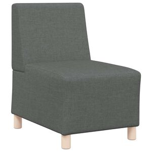 vidaXL modul&aelig;r sofa uden arml&aelig;n m&oslash;rkegr&aring; 55 cm stof