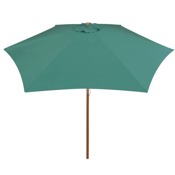 vidaXL parasol 270x270 cm tr&aelig;stang gr&oslash;n