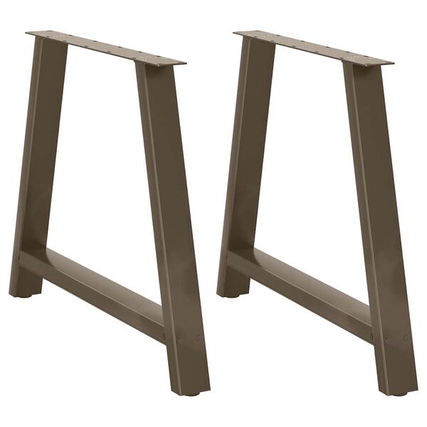 vidaXL spisebordsben A-formet 2 stk. 100x(72-73) cm st&aring;l