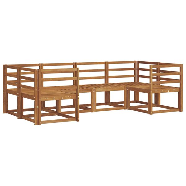 vidaXL Udend&oslash;rs sofagruppe 6 pcs Naturfarvet Massivt Akacietr&aelig;