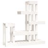 vidaXL plantestativ 92x25x97 cm massivt fyrretr&aelig; hvid