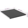 vidaXL k&oslash;kkenbordplade 50x60x2,8 cm sp&aring;nplade graniteffekt sort