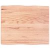 vidaXL bordplade 60x50x(2-4) cm naturlig kant behandlet tr&aelig; lysebrun
