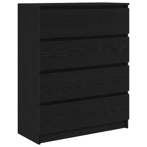 vidaXL sk&aelig;nk 80x35x99 cm konstrueret tr&aelig; sort egetr&aelig;sfarve
