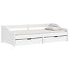 vidaXL daybed med to skuffer IRUN hvid 90x200 cm massivt fyrretr&aelig;