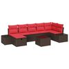 vidaXL Sofa S&aelig;t 5 stk. polyrattan