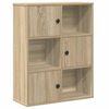 vidaXL bogreol 60x24x76,5 cm konstrueret tr&aelig; sonoma-eg