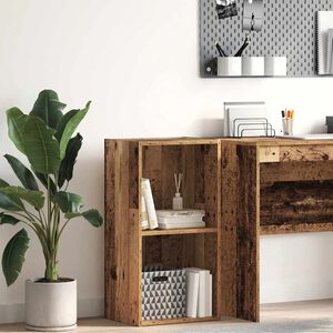 vidaXL bogreol 40x30x77 cm konstrueret tr&aelig; antikt tr&aelig;