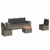 vidaXL sofas&aelig;t til haven 6 dele med hynder polyrattan gr&aring;