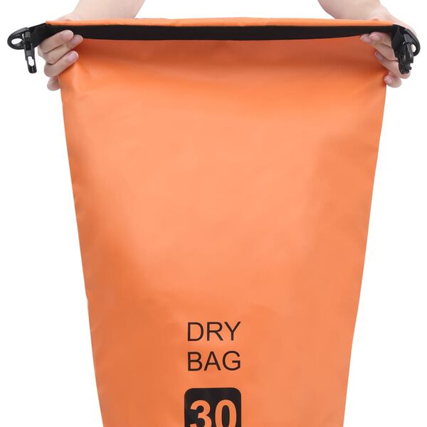 vidaXL vandt&aelig;t t&oslash;rpose 30 l PVC orange