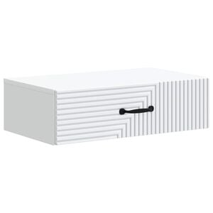 vidaXL V&aelig;gh&aelig;ngt Sideskab Hvid 59 x 34,5 x 17 cm Konstrueret tr&aelig;