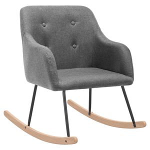 vidaXL gyngestol stof lysegr&aring;