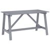 vidaXL havebord 140x70x73,5 cm massivt akacietr&aelig; gr&aring;