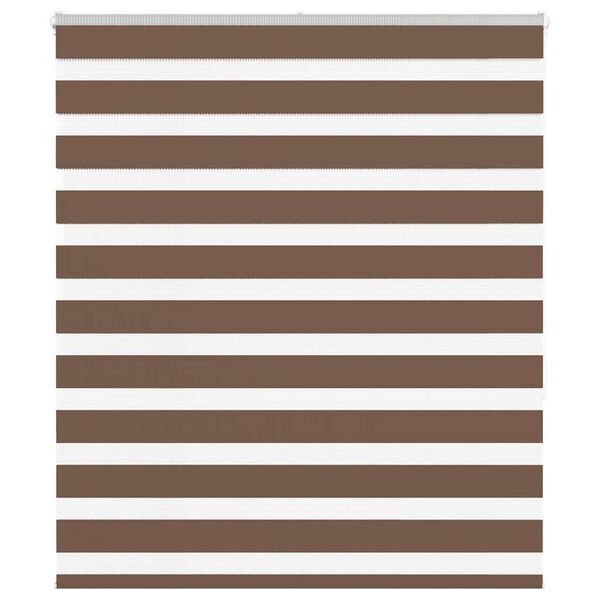 vidaXL zebragardin brun 125x150 cm stofbredde 120,9 cm polyester