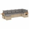vidaXL Patio Sofa Set 6-personers Beige and Grey