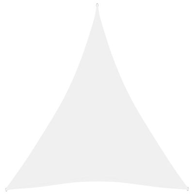 vidaXL solsejl 3x4x4 m trekantet oxfordstof hvid