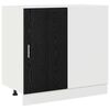 vidaXL K&oslash;kken Hj&oslash;rne Base Skab Sort eg 86 x 46 x 81,5 cm