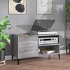 vidaXL vinylskab 84,5x38x48 cm konstrueret tr&aelig; gr&aring; sonoma-eg
