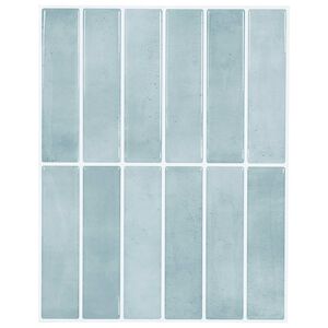 vidaXL Rektangul&aelig;r flise 10 stk. Gr&aring;gr&oslash;n 29 x 23 x 0,08 cm