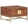 vidaXL sofabord 67x67x45 cm massivt akacietr&aelig; honningbrun