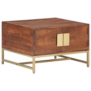 vidaXL sofabord 67x67x45 cm massivt akacietr&aelig; honningbrun