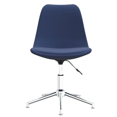 vidaXL drejelige spisebordsstole 2 stk. stof blå
