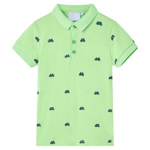 Polo til b&oslash;rn str. 92 neongr&oslash;n