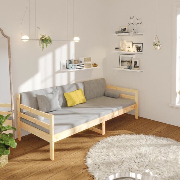 vidaXL daybed uden madras 80x200 cm massivt fyrretræ