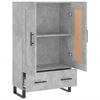 vidaXL skab 69,5x31x115 cm konstrueret træ betongrå