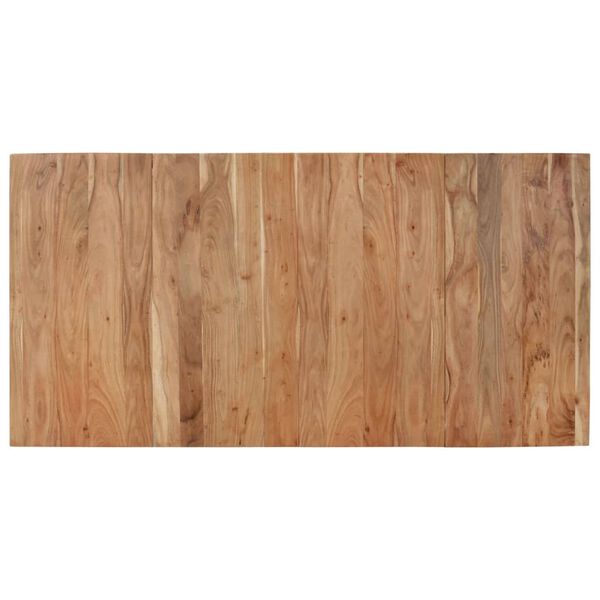 vidaXL spisebord 180x90x77 cm massivt akacietræ sort