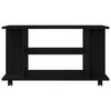 vidaXL tv-skab med hjul 80x40x45 cm konstrueret tr&aelig; sort-eg