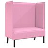 vidaXL H&oslash;j ryg sofa 101cm Lyser&oslash;d Stof