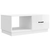 vidaXL Sofabord Hvid h&oslash;jglans 90 x 50 x 37 cm Konstrueret tr&aelig;