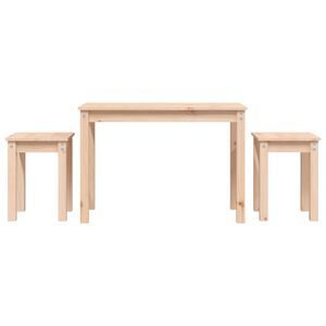 vidaXL indskudsborde 3 stk. massivt fyrretr&aelig;