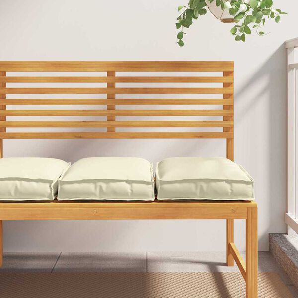 vidaXL Pude 2 pcs Creme 40 x 40 x 8 cm Oxford stof