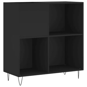 vidaXL vinylskab 84,5x38x89 cm konstrueret tr&aelig; sort