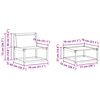 vidaXL Udend&oslash;rs sofagruppe med pude 4 pcs Naturlig og Beige